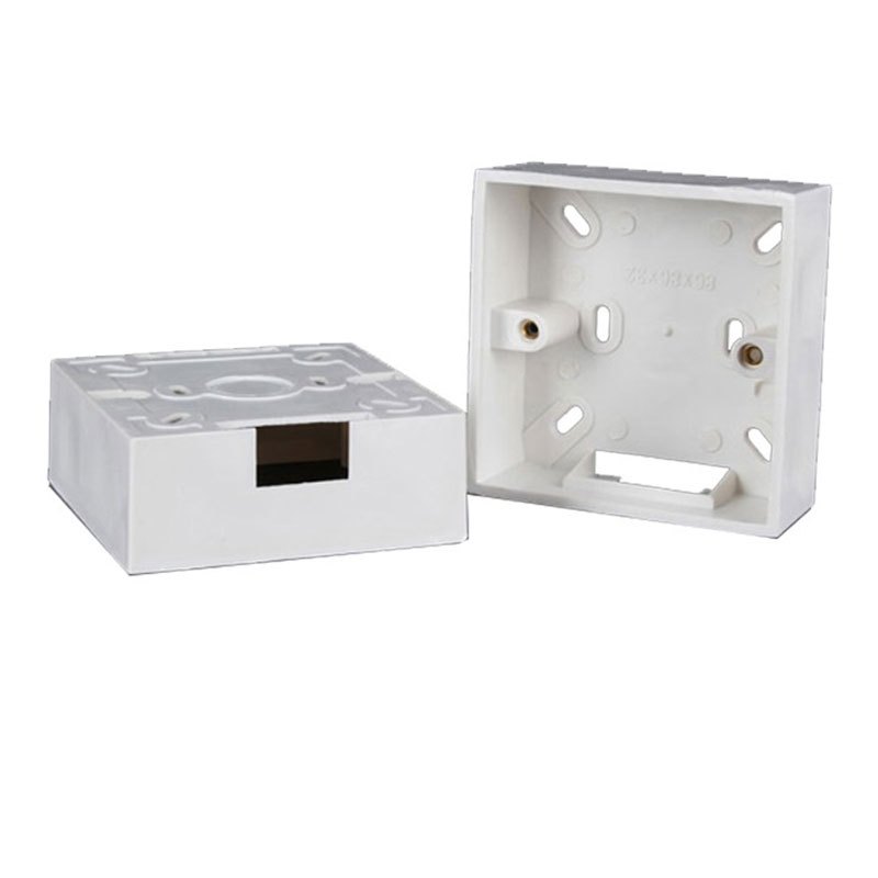 meigelin加厚86型开关插座面板明装底盒pvc接线盒布线盒86型通用底盒