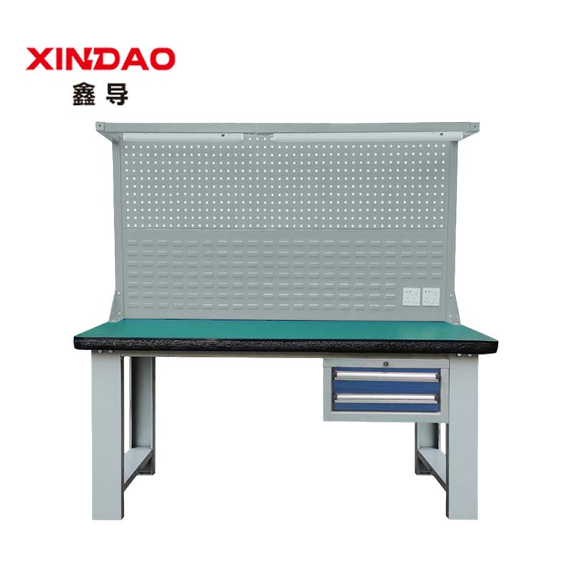 鑫导 防静电工作台 1500*750*800吊二抽双背板灯架 张高清大图