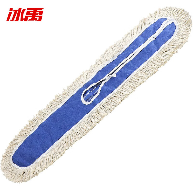 冰禹 大堂尘推拖把替换布 BY-638 牛津布+棉线 蓝白 单个替换布 90cm 1个高清大图