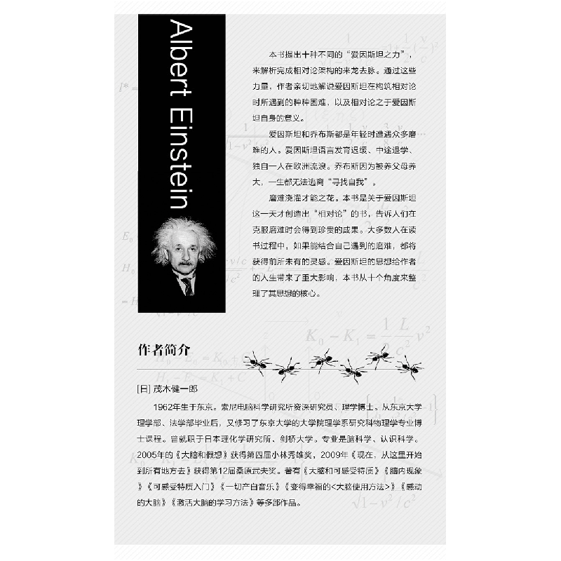 正版 科学的感动:爱因斯坦和相对论 茂木健一郎 广东人民出版社高清大图