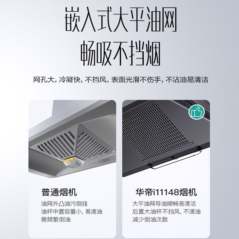[官方旗舰店]华帝(VATTI)顶吸式大吸力免拆洗中式吸油烟机抽油烟机 i11148高清大图