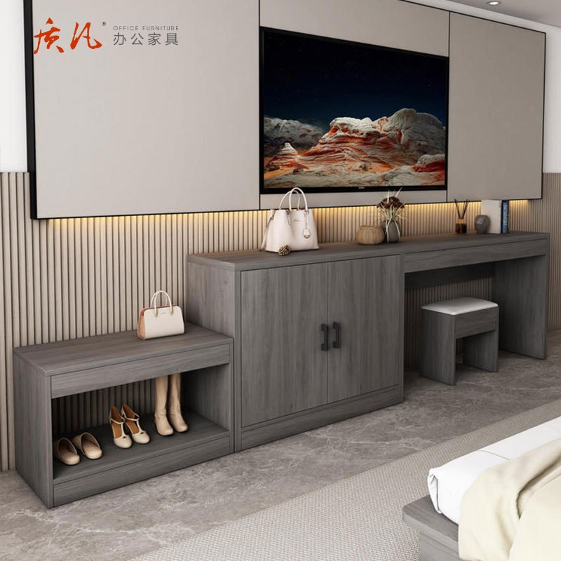 质凡 酒店电视柜行李储物柜一体组合