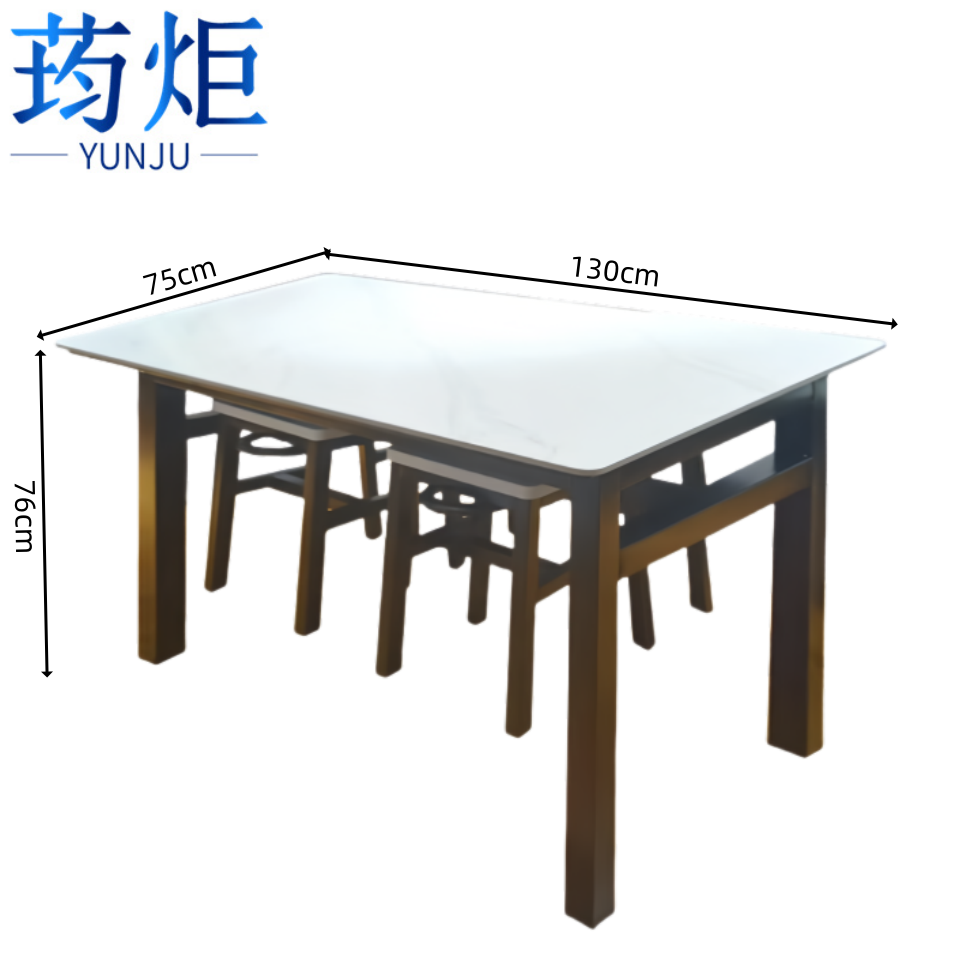 荺炬餐桌椅一桌四凳套高清大图