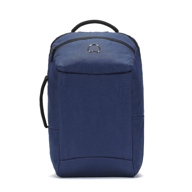DELSEY 戴乐世箱式开合三隔层背包 70371760022 蓝色高清大图