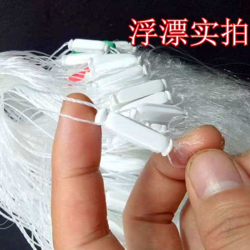 [优先发货]细丝餐鱼网粘网沉网浮网白条1指小鱼网1米高6分7分8分9分三层渔网图片
