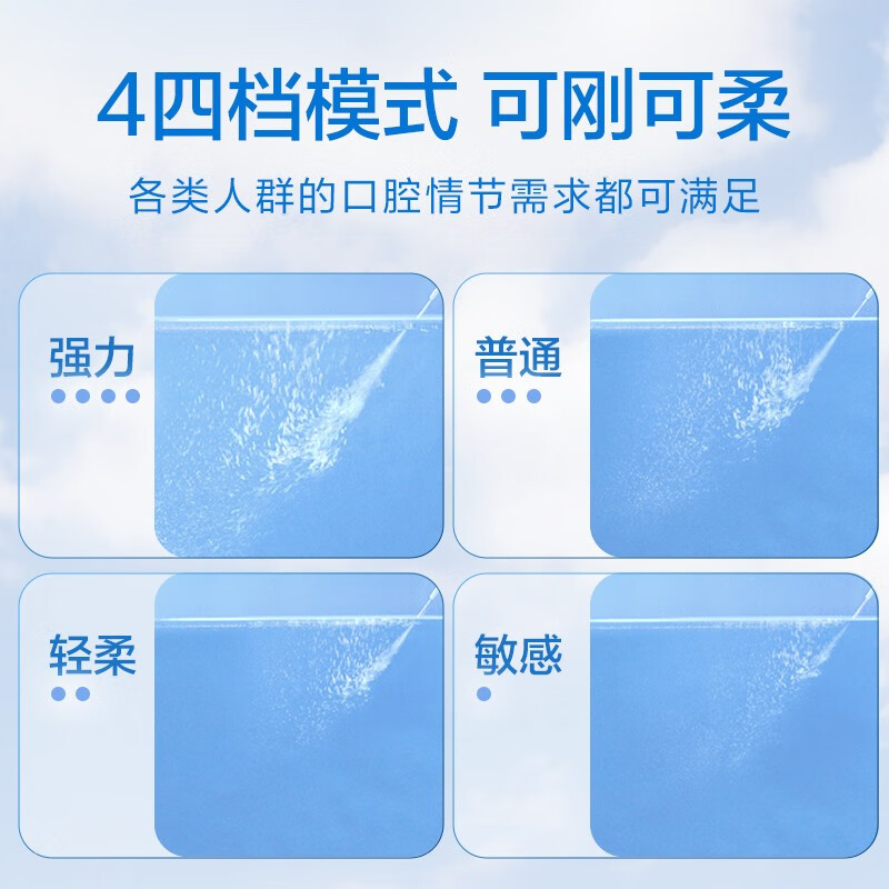 松下(Panasonic)洗牙器冲洗器 牙齿冲洗器 家用冲牙器便携 正畸专用口腔清洁水牙线 EW-JDJ1A-P405高清大图