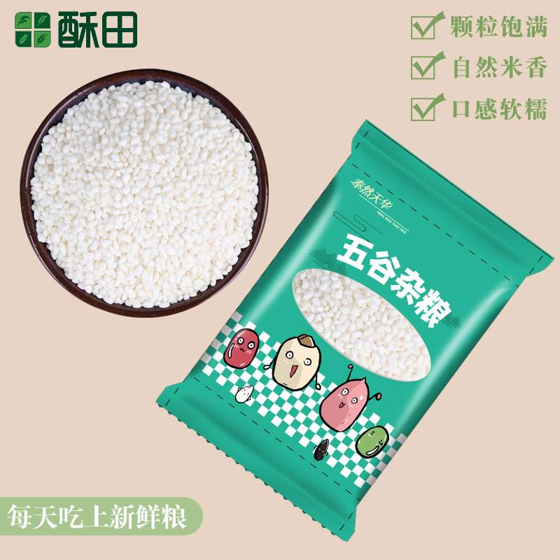 东北白糯米 五谷杂粮新米 500g*2 五谷杂粮东北粗粮