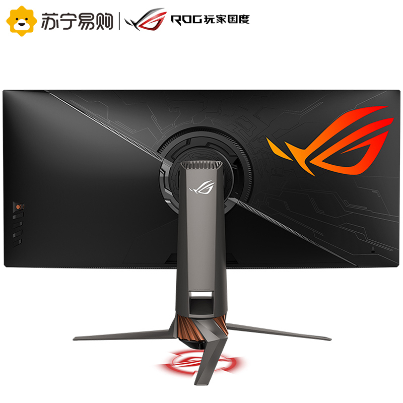 华硕ROG PG349Q 34英寸 曲面带鱼屏 120Hz 超2K IPS屏 G-sync二代 Aura-sync神光同步 自营电竞液晶显示器