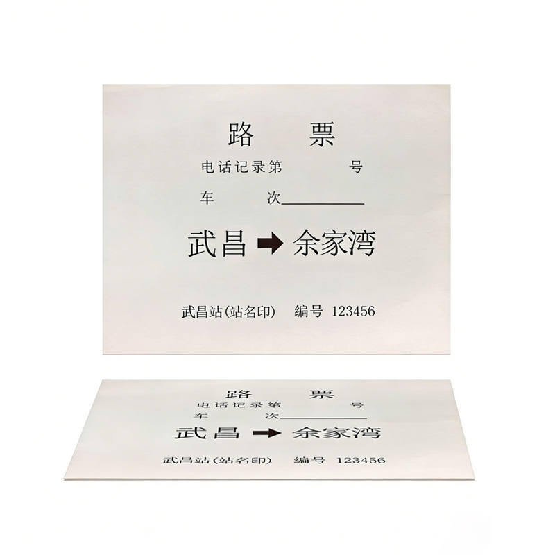 华夏京铁城 路票 88*75mm 张高清大图