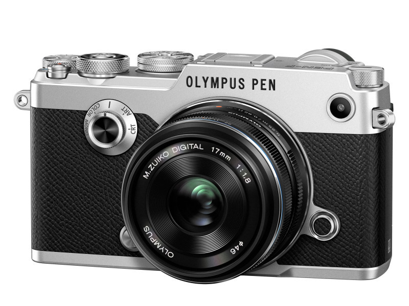 奥林巴斯(OLYMPUS)PEN-F-1718K 数码微单相机 定焦套装 LiveMOS传感器 银色2030万像素高清大图