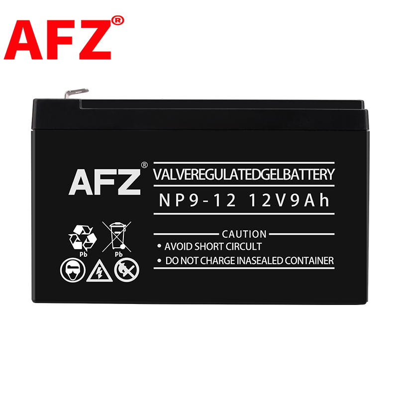 AFZ电瓶12V9AH胶体免维护蓄电池应急照明通信UPS直流屏门禁NP9-12高清大图