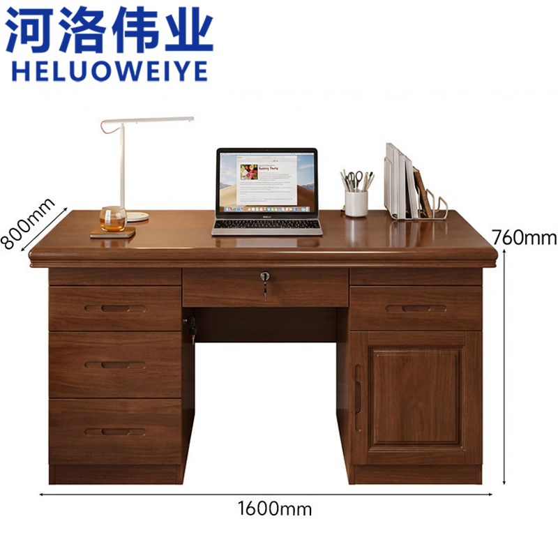河洛伟业 办公桌 1.2米张高清大图
