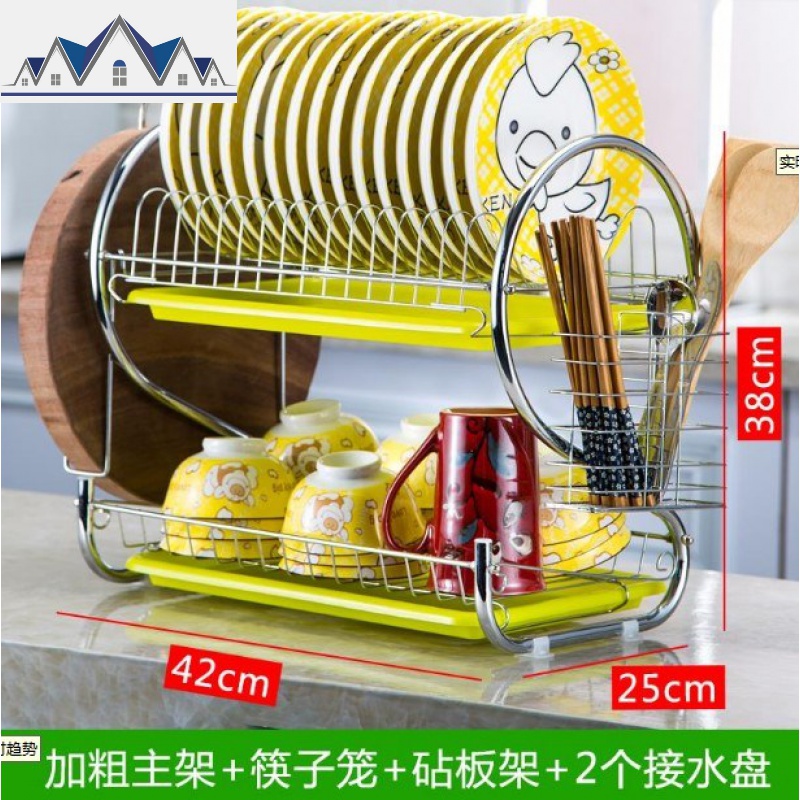 菜盘子托架子放的沥水器碗碟架 家用 厨房 收纳家用碗筷和收纳 三维工匠收纳层架高清大图