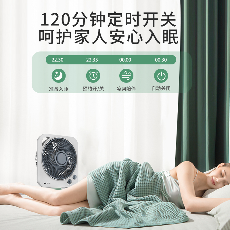 先锋(SINGFUN)转页扇电风扇家用寝室用台式桌面扇循环扇转页风扇 DZY-T1H