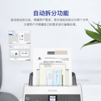 爱普生(EPSON)DS-730N A4幅面高速扫描仪 内置网卡 40ppm/80ipm 自动连续双面 扫描生成OFD