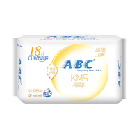 ABC卫生巾棉柔纤薄240mm18片+轻透薄420mm3片日夜用组合2包