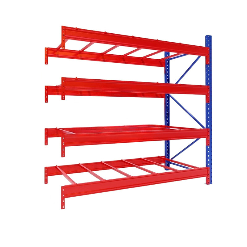 臻远 臻远 ZY4121540重型货架仓储高位货架单层称重3000kg 蓝橘色副架4层