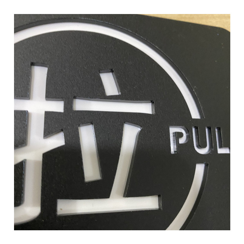 推拉门贴标识亚克力双层立体标志玻璃门温馨提示左右移