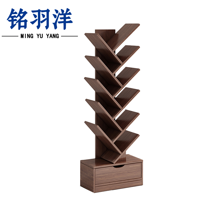 铭羽洋树形书架34*20*139cm个高清大图