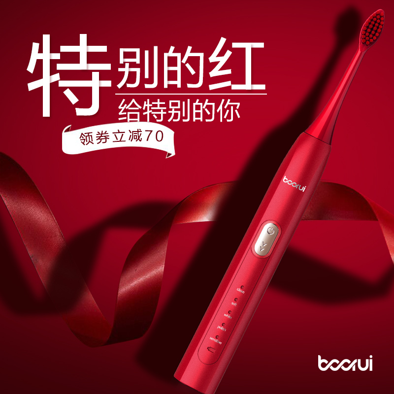 铂瑞 成人电动牙刷USB款BR-X1黑色