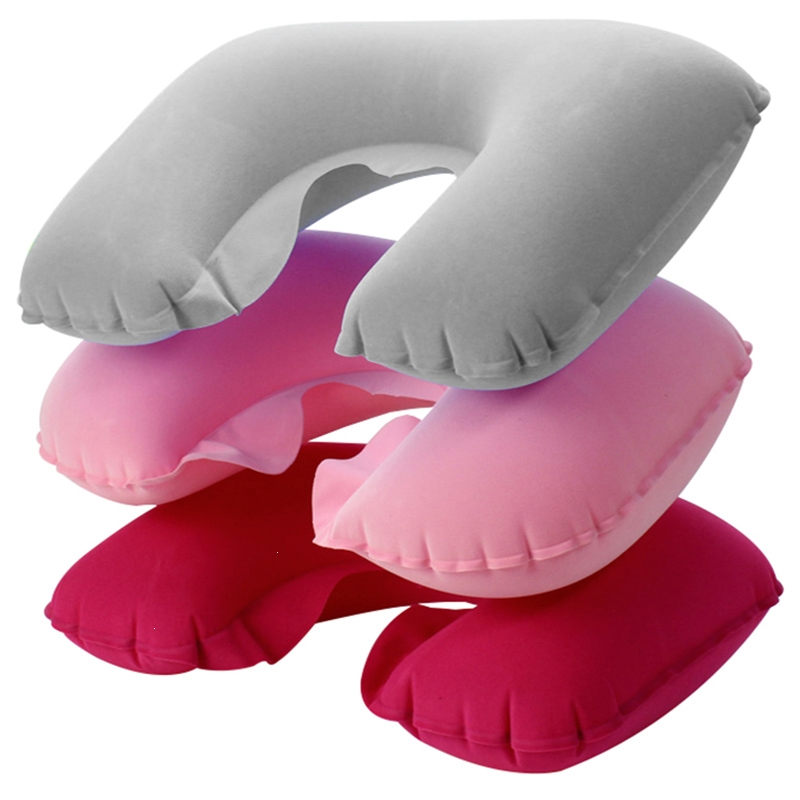 闪电客旅游三宝u型枕头户外充气枕旅行枕轻薄颈椎枕出差加厚护颈午睡