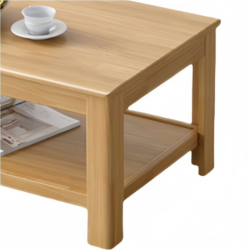 攸形实木茶几120*60*45cm个高清大图