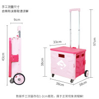 新越昌晖买菜车折叠购物车超市小推车手拉车铝合金家用手推车小拖车行李车拉杆车拉货车 红黑色 XYSL02