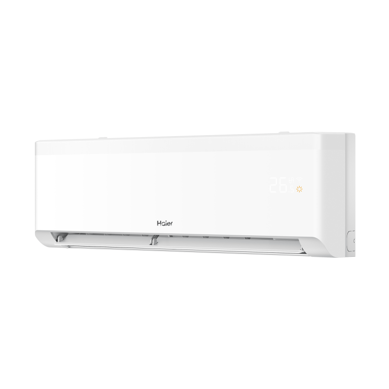 海尔1.5匹挂壁式冷暖空调KFR-35GW/B100-1套机 新1级能效变频 节能省电 茉莉白大风口设计高清大图