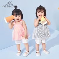 英氏新生婴儿儿连体衣女宝宝夏季新品YRHEJ20301A01