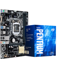 英特尔（Intel）双核心 盒装CPU + 支持DDR4主板套装 奔腾双核G4560+华硕H110M-F D4 [用D4内存] 1151接口