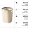 五月花手提压圈垃圾桶10L奶黄客厅厨房卫生间厕所家用垃圾桶GB117