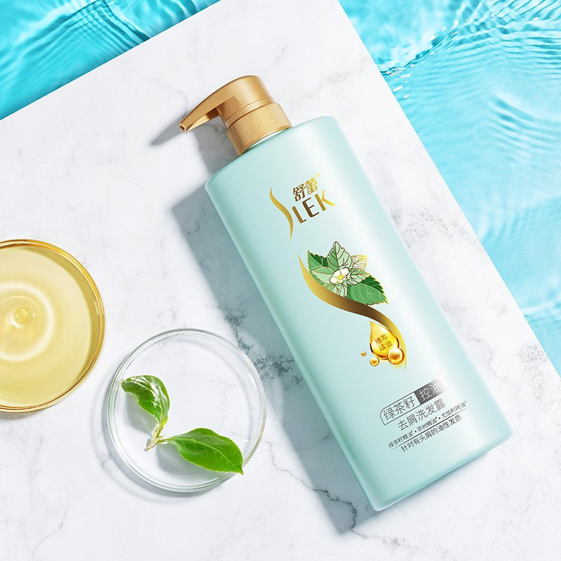 关晓彤同款舒蕾绿茶籽控油去屑洗发露500ml2支