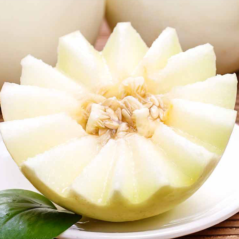 陕西白皮甜瓜新鲜阎良甜瓜4枚装约5斤新鲜时令水果