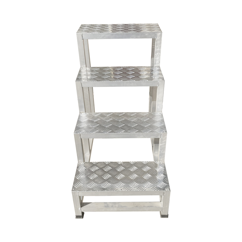 盛步达加厚铝合金焊接踏步梯凳四步1米高SD-LB4(个)