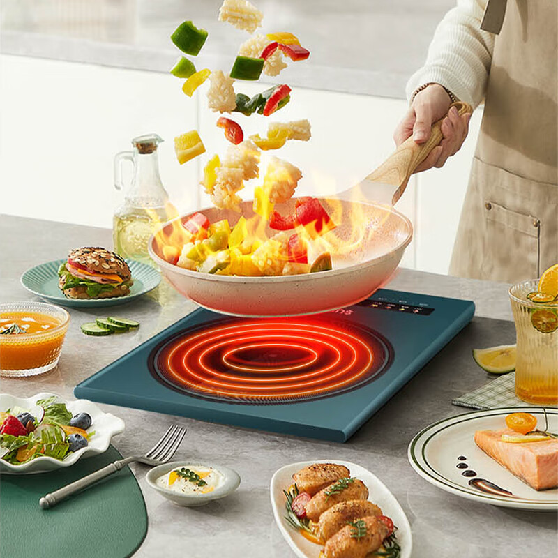 灶火锅超薄家用触屏控制小型多功能电火锅涮蒸炖煎一体炉灶c22-ih28