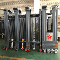 战将电动伸缩门平移推拉大门学校小区不锈钢电动大门每米QG-SSM3200