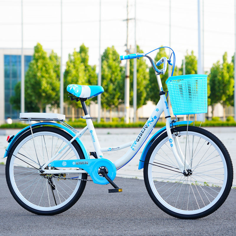 单车自行车成年人便宜轻便通勤大人24寸26寸淑女中大童学生公主车