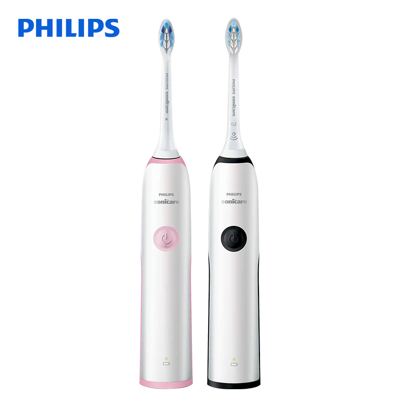 飞利浦(Philips)电动牙刷情侣款成人声波震动男女充电式牙刷23000次/分钟HX3226/41&HX3226/51