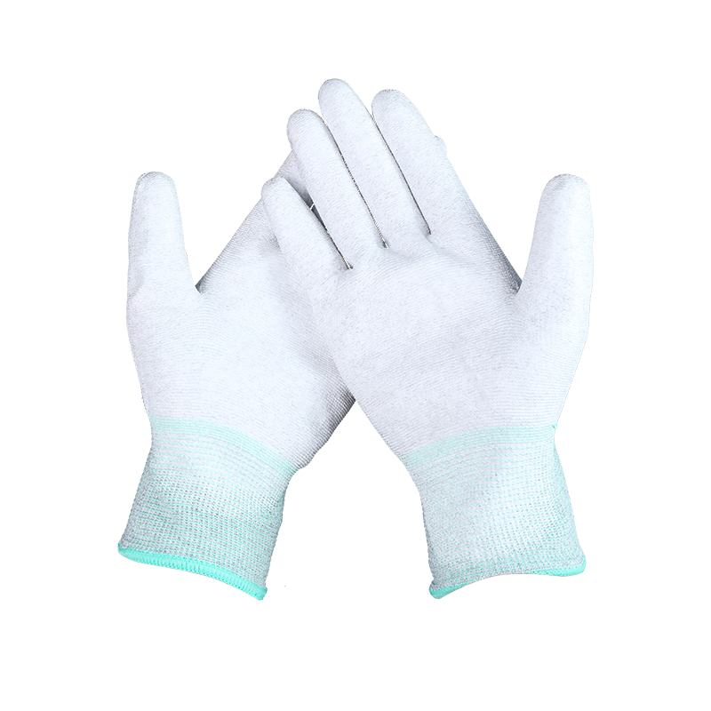 3M 防静电手套 碳纤维PU涂掌胶皮防滑无尘车间电子装机作业劳保透气 防静电12付SGS认证