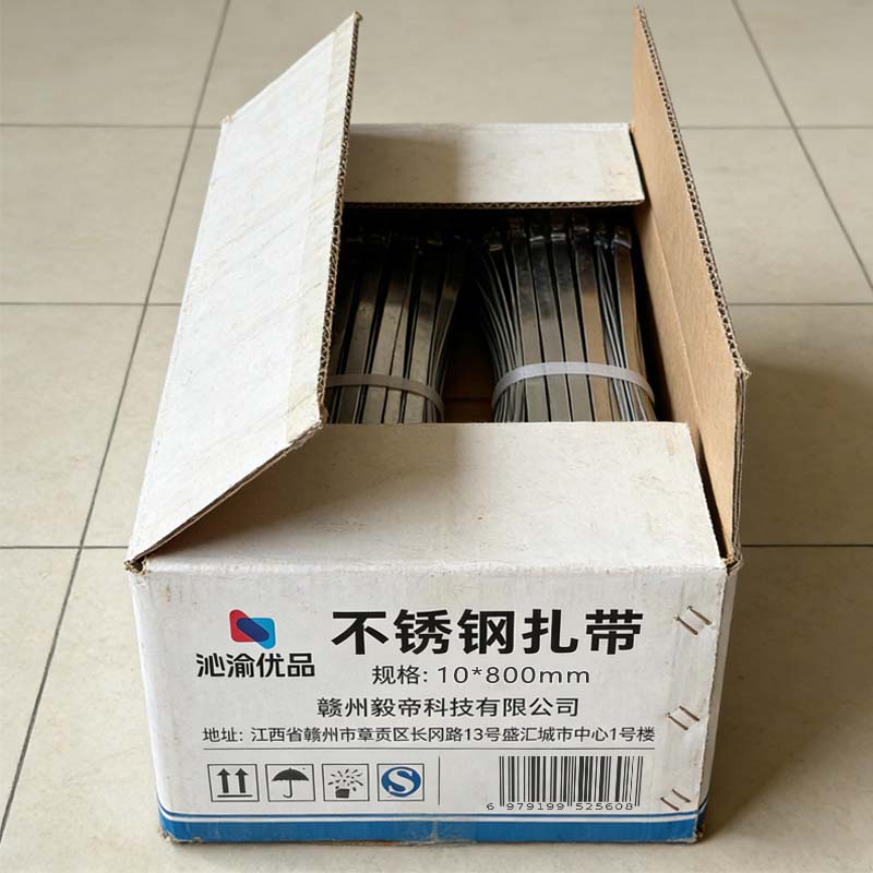 沁渝优品 不锈钢扎带 10*800mm 根高清大图