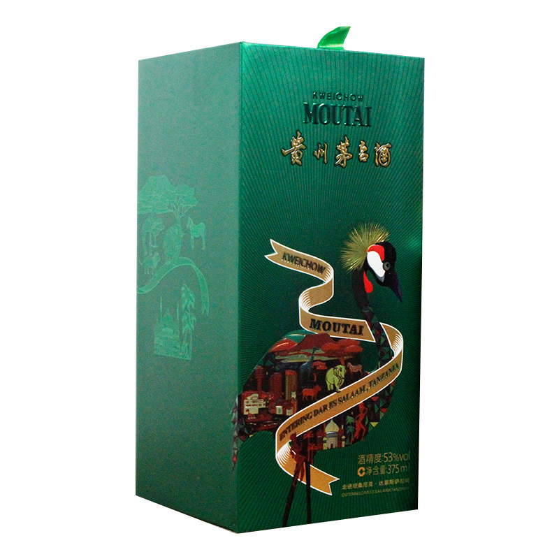 [鼎利鑫]茅台走进四国系列 53° 贵州茅台酒 走进坦桑尼亚 375ML 单瓶高清大图