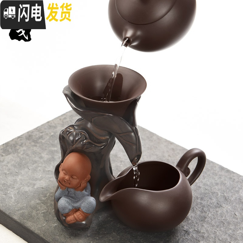 三维工匠紫砂功夫茶具套装家用茶杯懒人西施壶陶瓷茶道配件茶壶单壶 25头原矿紫砂(红)泡沫包装