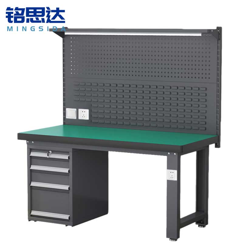 铭思达钳工操作台2.1米四抽张高清大图