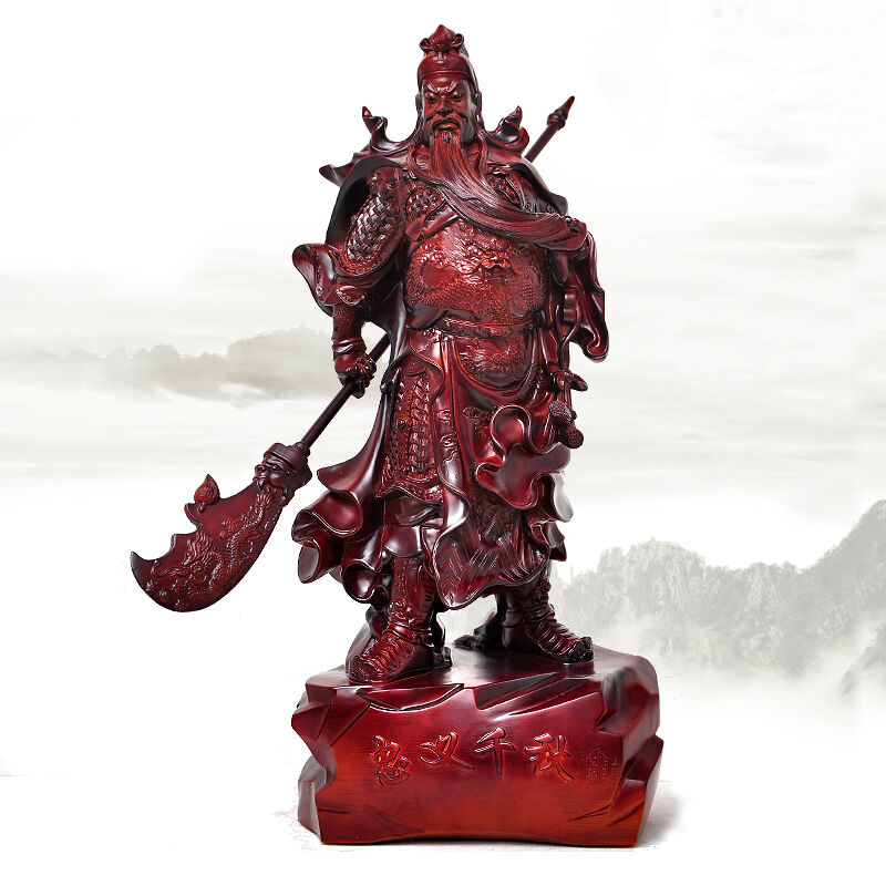 礼品之家 树脂武财神爷关二爷开业乔迁礼品店铺招财 关公摆件关公像关公佛像送女朋友七夕情人节礼物