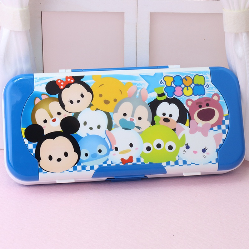 儿童文具盒女创意可爱公主三层10岁多功能小学生铅笔盒男笔袋卡通米奇