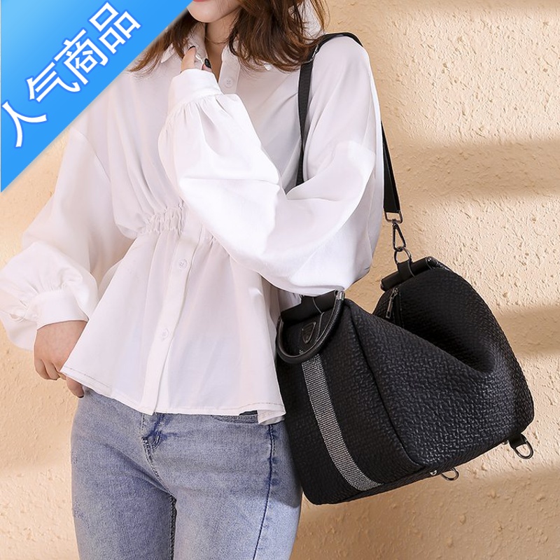 FENGHOU双肩包女2021夏季新款潮时尚女休闲百搭多功能背包复古个性旅游包旅行包男女高清大图