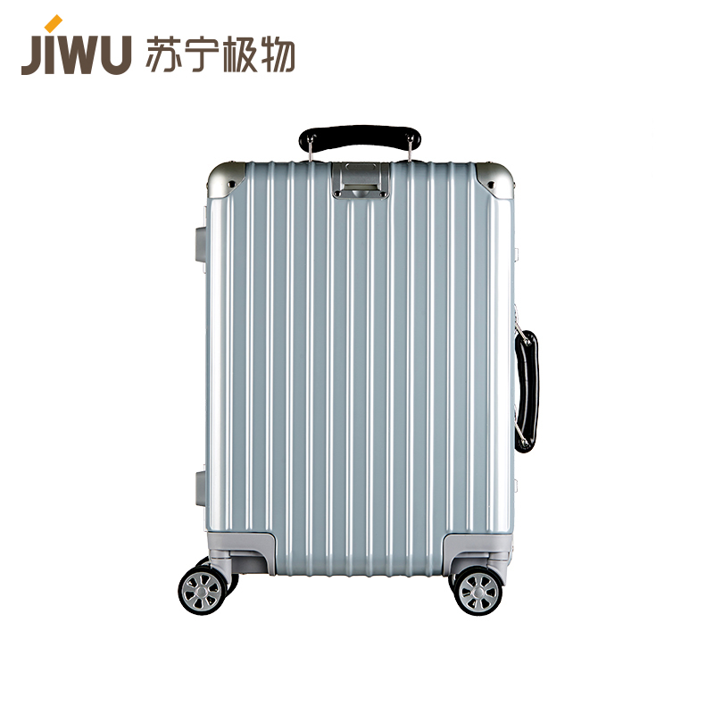 苏宁极物 纯PC铝合金框拉杆箱旅行箱登机箱铝框箱万向轮