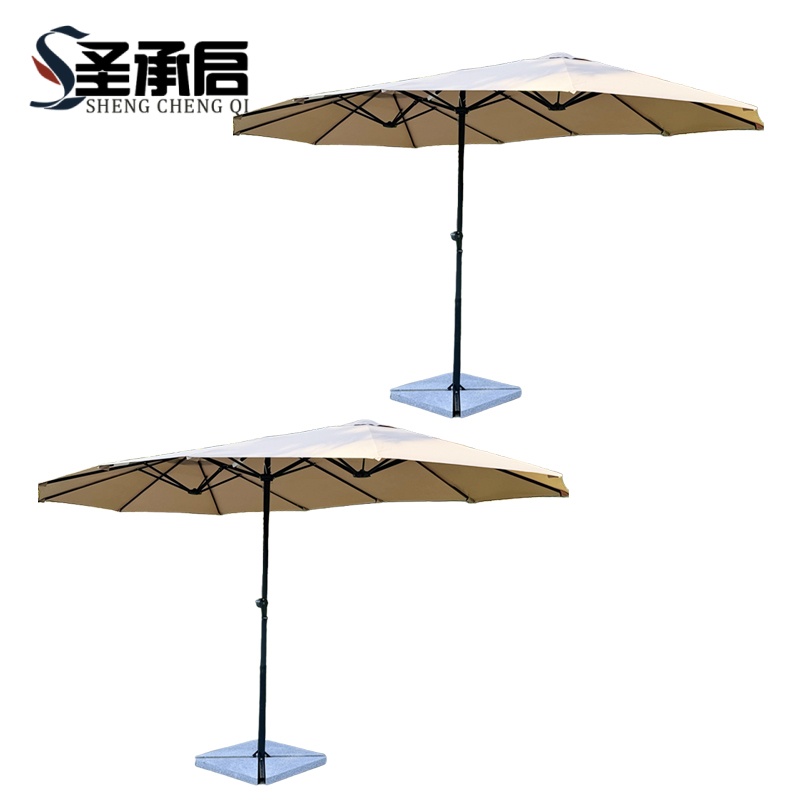 圣承启 户外遮阳伞 卡其色 把高清大图
