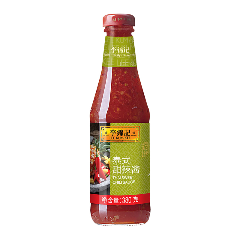 李锦记 LEEKUMKEE泰式甜辣酱 低脂肪 可口清爽 地道泰式风味蘸料 380g*2