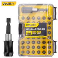 得力(deli)DL250045批头45件套 6.3mm系列 带连接杆可配电钻使用 无手柄1套